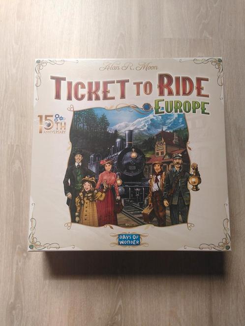 Ticket To Ride Europa (15th anniversary), Hobby en Vrije tijd, Gezelschapsspellen | Bordspellen, Nieuw, Een of twee spelers, Drie of vier spelers