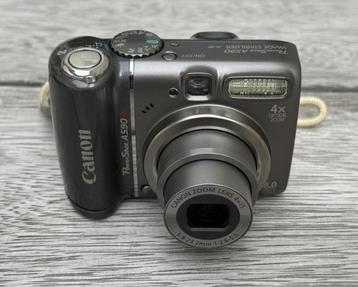 Canon PowerShot A590 IS - Original Case - SD card - Getest beschikbaar voor biedingen