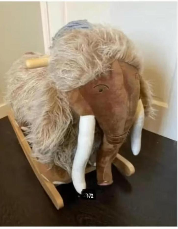 Nieuw schommeldier Marly de Mammoet, Kinderen en Baby's, Speelgoed | Hobbelfiguren, Nieuw, Ophalen of Verzenden