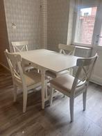 Ikea eettafel - klaptafel met 4 stoelen 200€, Ophalen, 100 tot 150 cm, 50 tot 100 cm, Zo goed als nieuw