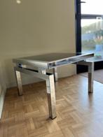 Vintage design bijzettafel tafeltje side table chrome 60 70, Huis en Inrichting, Ophalen, Minder dan 45 cm, Gebruikt, Mid-Century Design Vintage Retro Industrieel Modern