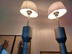 2 retro design jaren 40 ? staanlampen metaal, Huis en Inrichting, Ophalen, Gebruikt, 50 tot 75 cm, Space age