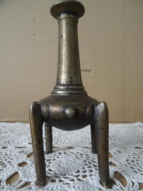 18 eeuw antieke bronzen fles Kohl ampul Islamitisch 13cm, Antiek en Kunst, Antiek | Brons en Koper, Brons, Ophalen of Verzenden