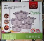 Nouveau Set de Casseroles 10 Pieces Inox Prxi 49.99 euro, Inox, Nieuw, Pannenset, Ophalen of Verzenden