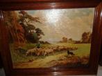 *Prachtige grote gesigneerde antieke schilderij (19e eeuw), Antiek en Kunst, Ophalen of Verzenden
