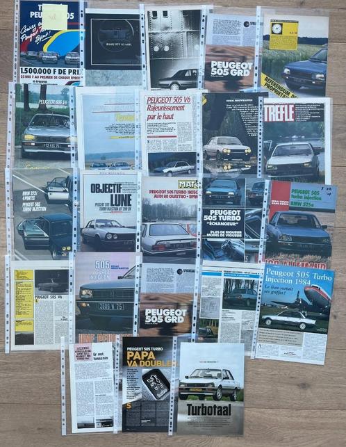 PEUGEOT 505 - ARTIKELS, Boeken, Auto's | Folders en Tijdschriften, Peugeot, Ophalen of Verzenden
