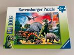 Puzzle Ravensburger parmi les dinosaures - 104 pièces, Enlèvement ou Envoi, Plus de 50 pièces, Comme neuf, 6 ans ou plus