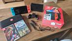 Nintendo switch OLED pakket, Met games, Met 2 controllers, Zo goed als nieuw, Switch OLED