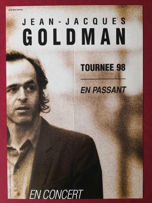 JEAN-JACQUES GOLDMAN - TOURNEE 1998 - AFFICHETTE ORIGINALE, Collections, Posters & Affiches, Utilisé, Musique, A1 jusqu'à A3, Rectangulaire vertical