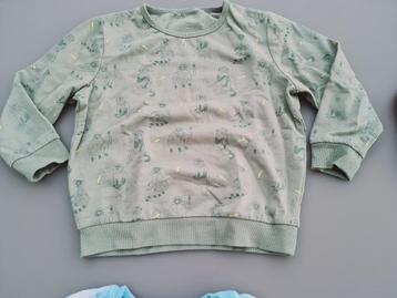 groene pull, trui, aapjes, JBC, 110 beschikbaar voor biedingen