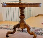 Guéridon Louis-Philippe  en marqueterie - table ronde, Antiek en Kunst, Ophalen