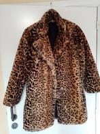 lange warm léopard mantel , nepbonten jas , mt S, Kleding | Dames, Jassen | Winter, Ophalen of Verzenden, Zo goed als nieuw, Maat 36 (S)