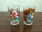 Set van 2 glazen de Smurfen, Ophalen of Verzenden
