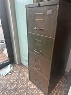 Vintage archief/ladekast (metaal), Huis en Inrichting, Ophalen, Gebruikt, Metaal