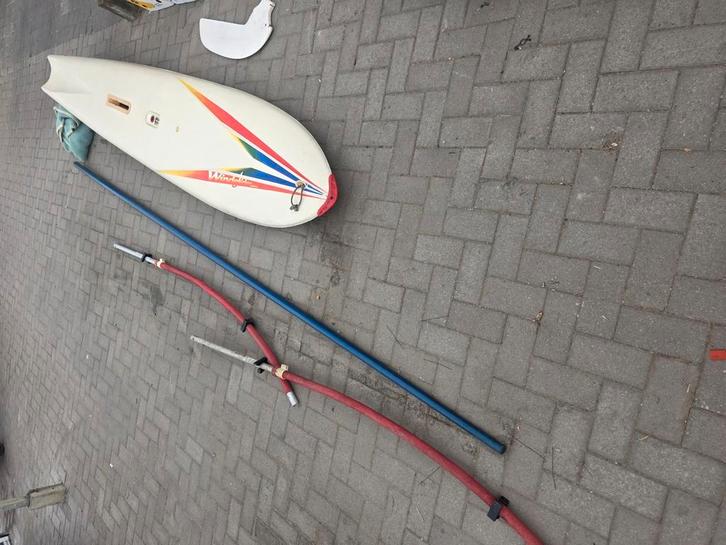 Vintage Windglider Windsurf Set – Compleet & Origineel, Watersport en Boten, Windsurfen, Zo goed als nieuw, Zeil, Ophalen