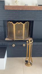 Pare feu cheminee et accessoires Laiton doré antique, Maison & Meubles, Cheminées, Enlèvement, Utilisé