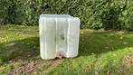 Ibc ton 1000 liter zonder kooi. Koi vervoer., Tuin en Terras, Ophalen, Kunststof, Gebruikt, Met kraantje
