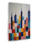 Toile Skyline aux formes et aux couleurs 60x90cm - 18mm., Maison & Meubles, Accessoires pour la Maison | Décorations murale, Envoi