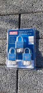 hangslot DURO set 3 stuks x30mm, Ophalen of Verzenden, Nieuw