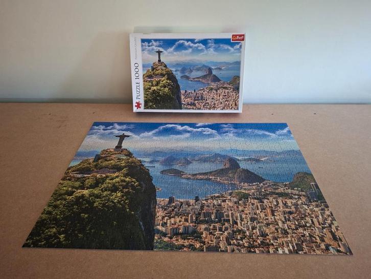 Trefl: Puzzel Rio de Janeiro - Brazilië (1000 stukken), Hobby en Vrije tijd, Denksport en Puzzels, Gebruikt, Legpuzzel, 500 t/m 1500 stukjes