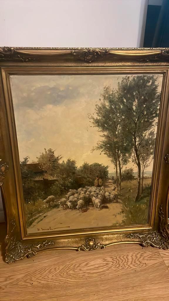 Belle peinture de paysage à l’huile 50x60, Antiquités & Art, Art | Peinture | Classique, Enlèvement