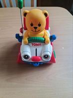 Vintage Retro Tomy Pull Along Teddy in Car, Comme neuf, Enlèvement ou Envoi