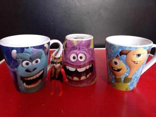 458) 3 supercoole Monsters en co tassen...., Verzamelen, Disney, Zo goed als nieuw, Servies, Overige figuren, Ophalen of Verzenden