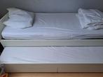 1-persoonsbed met opbergruimte en extra slaapplaats, Comme neuf, 90 cm, Bois, Enlèvement