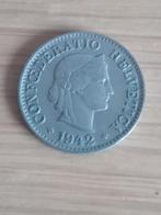 ZWITSERLAND 5 Rappen 1942 B, Ophalen of Verzenden, Overige landen, Losse munt