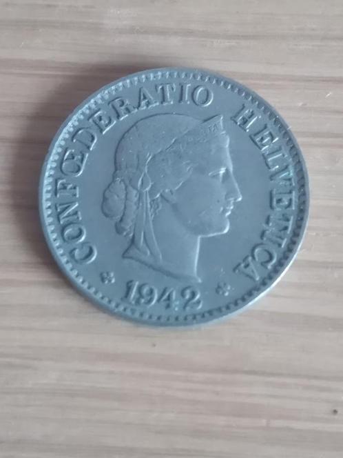 ZWITSERLAND 5 Rappen 1942 B, Postzegels en Munten, Munten | Europa | Niet-Euromunten, Losse munt, Overige landen, Ophalen of Verzenden