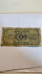 1 frank 1/8/46 Belgisch leger, Postzegels en Munten, Bankbiljetten | België, Verzenden