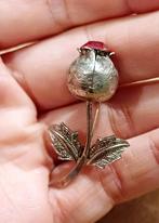 Antieke zilveren broche, distel, Ophalen of Verzenden, Zo goed als nieuw