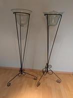 Smeedijzeren standaard 145cm hoog voor bloemen of planten, Tuin en Terras, Ophalen, Zo goed als nieuw, Metaal, Tuin