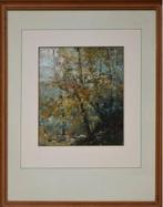 huile sur panneau sous bois signe alfred bastien, Antiquités & Art, Enlèvement ou Envoi