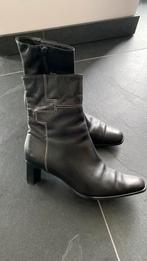 Os en cuir fin 36,5, Enlèvement, Porté, Noir, Boots et Botinnes