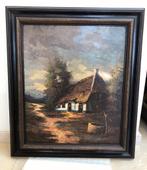 Prachtig schilderij J.V.D. Linden incl kader – 75 x 66 cm, Ophalen of Verzenden