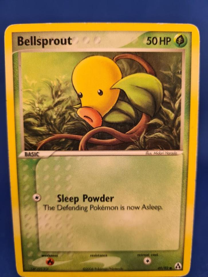 Bellsprout 49/92 - Legend Maker, Hobby en Vrije tijd, Verzamelkaartspellen | Pokémon, Gebruikt, Verzenden