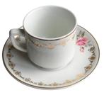 Tasse à café et soucoupe vintage en porcelaine, Collections, Porcelaine, Cristal & Couverts, Comme neuf, Enlèvement ou Envoi, Porcelaine