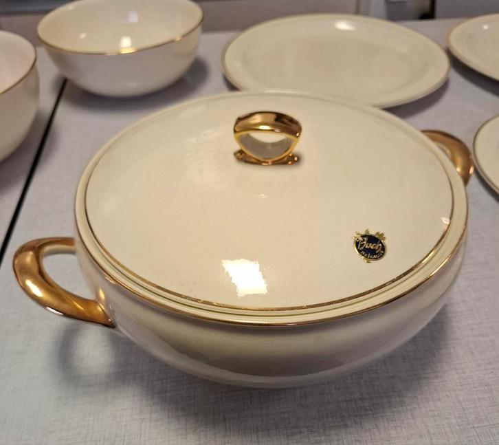 Volledig NIEUW Art Deco servies uit de jaren 70, Antiek en Kunst, Antiek | Servies los, Ophalen