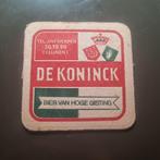 Sous Bock De Koninck (modèle 1), Verzamelen, Ophalen of Verzenden, Gebruikt, Viltje(s), De Koninck