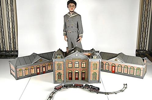 XL Vintage Schaalmodel Treinstation, Prijs = vr 3 gebouwen !, Antiek en Kunst, Antiek | Speelgoed, Ophalen