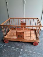 Vintage babypark, Kinderen en Baby's, Ophalen, Gebruikt, Rechthoekig, Wieltjes
