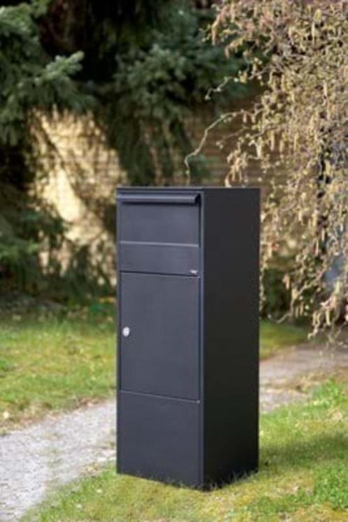 Vrijstaande brievenbus, Allux, Allux 800 Parcel, Zwart, Tuin en Terras, Overige Tuin en Terras, Nieuw, Ophalen