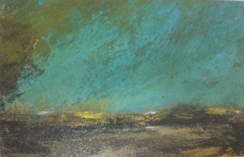 Louis Van Overloop (1926-2016): Landschap (26 x 20 cm), Antiek en Kunst, Kunst | Schilderijen | Klassiek, Ophalen of Verzenden
