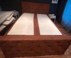 Boxspring bruin 2 perssoons, Ophalen, Bruin, 210 cm, Tweepersoons