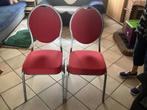 Twee stoelen met stevige poten, Ophalen, Zo goed als nieuw, Stof, Twee