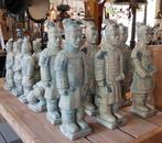 Aziatische Chinese terracotta krijgers en beelden, Tuin en Terras, Ophalen of Verzenden, Zo goed als nieuw, Steen, Mensenbeeld