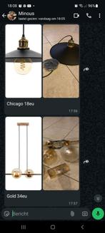 Hang lampen, Huis en Inrichting, Lampen | Hanglampen, Ophalen, 50 tot 75 cm, Nieuw, Glas