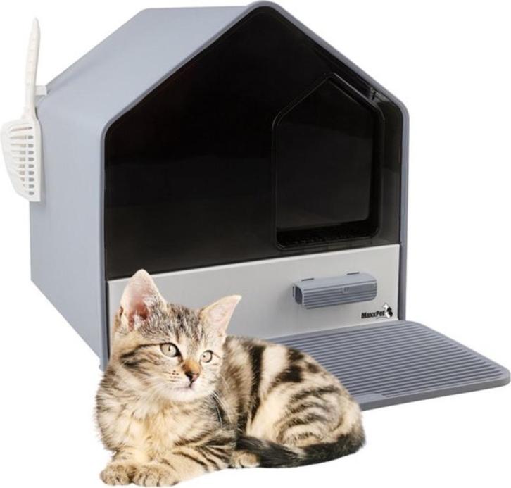 Kattenbak met lade en mat 46x41x46cm - 22351, Dieren en Toebehoren, Kattenbakken, Nieuw, Gesloten, Ophalen