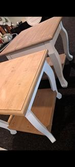 2 bijzet tafels van maison du monde in 2 hoogte's zie fofo's, Ophalen of Verzenden, Gebruikt